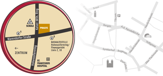 Grafik - &Uuml;bersicht, Anfahrt Skizzen, Wegbeschreibungen