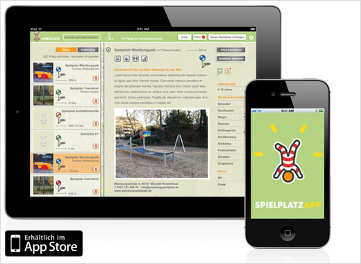 Mobile Webdesign: Spielplatz App