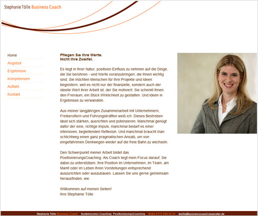 Internetauftritt - Stephanie T&ouml;lle - Business Coach