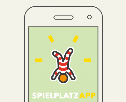 Spielplatz App - Gestaltung Logo Layout Schaltflächen