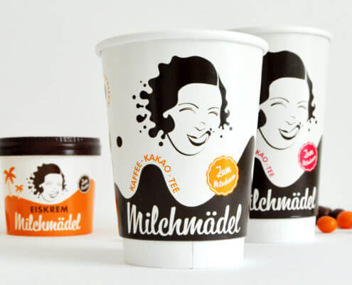 Milchmädel - Becher Kaffee Eis ToGo