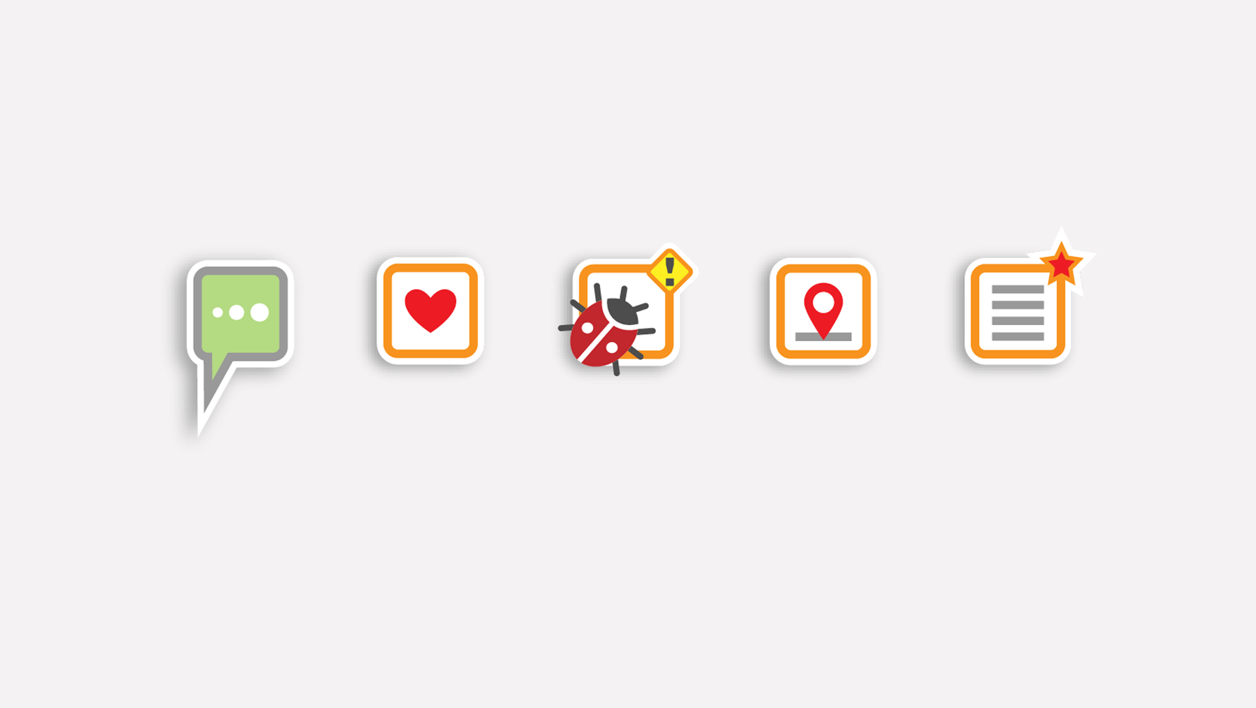Piktogramme - Spielplatz App Schaltflächen